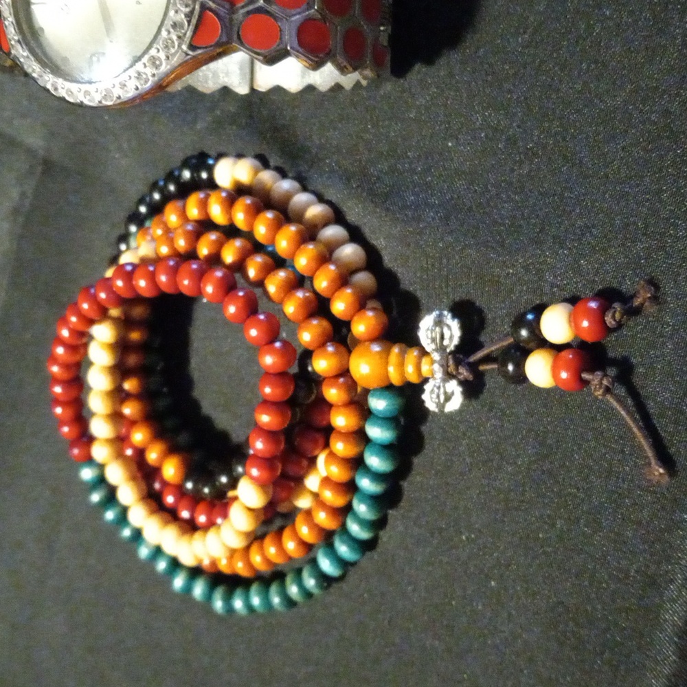 Geneva Red and Silver Watch and wrap bracelet - Picture 4 of 4